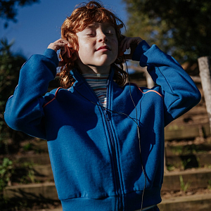 Зип-кофта Gingersnaps "Victor Blue", синяя